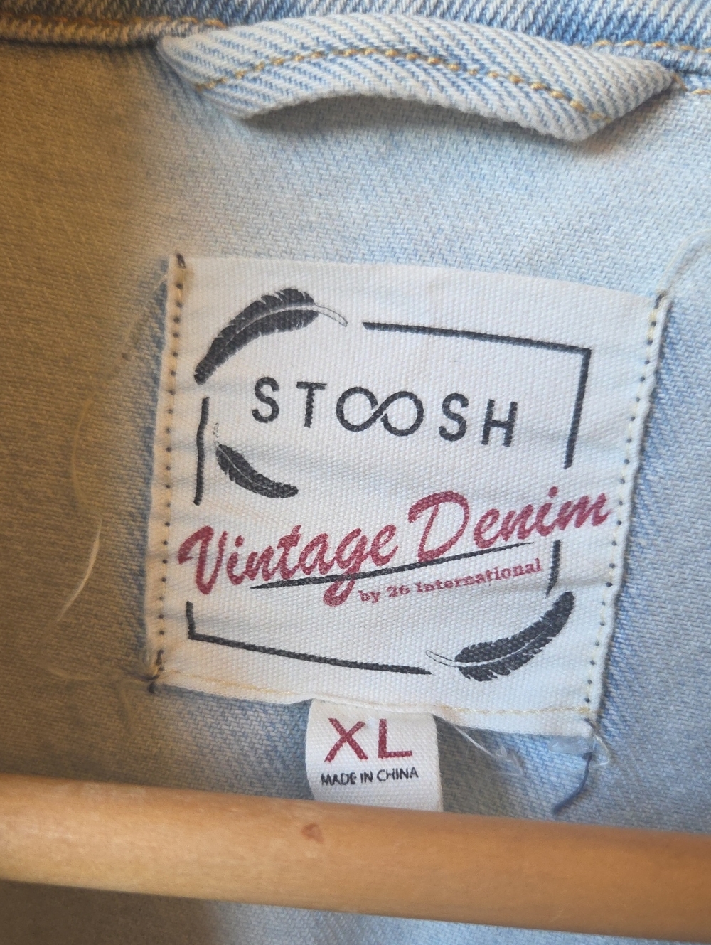 Stoosh Baggy Denim Jacket Lightwash - Picture 10 of 11